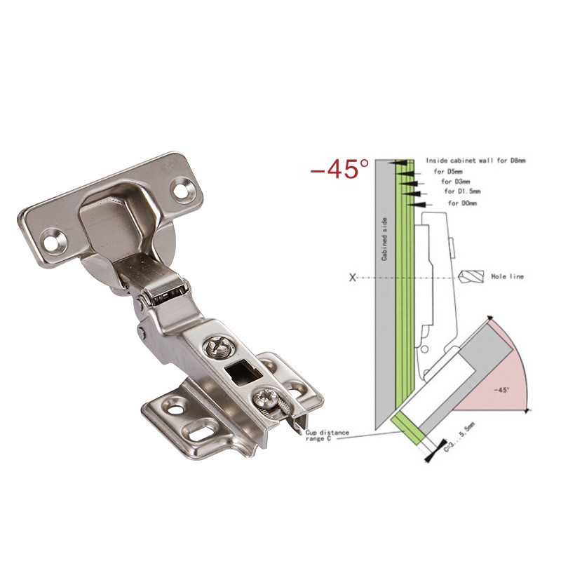 KK&FING - Cerniere per ante di - Cabinet Hinge Overlay recensione e prezzo