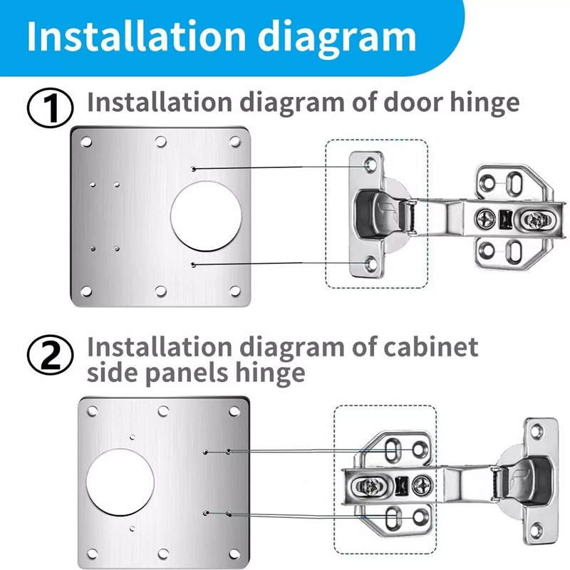 2-8 Pezzi Piastre di Riparazio - Cabinet Hinge Overlay recensione e prezzo